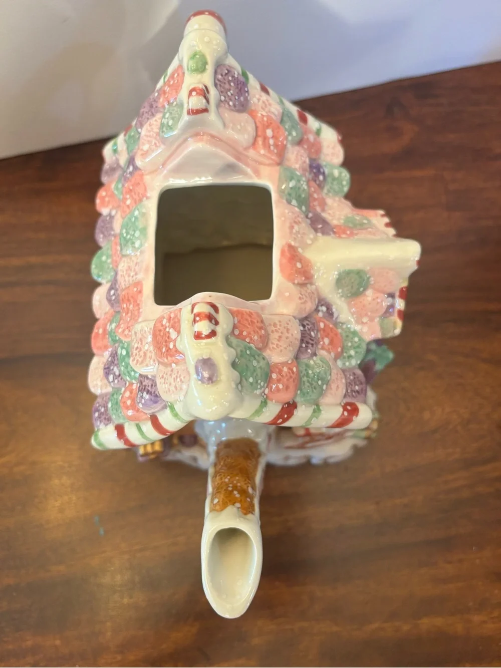 Fitz & Floyd Christmas Candy Land Express CANDY SHOP Teapot No Box EUC
